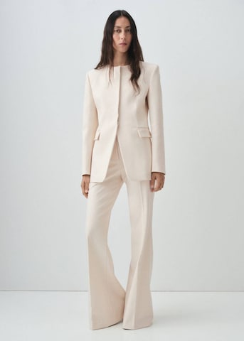 MANGO Flared Hose 'Tropi' in Beige