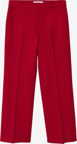 Pantalon à plis 'Greta' MANGO en rouge : devant