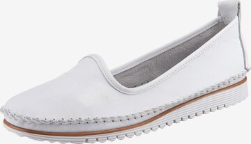 ANDREA CONTI Ballet Flats in White: front