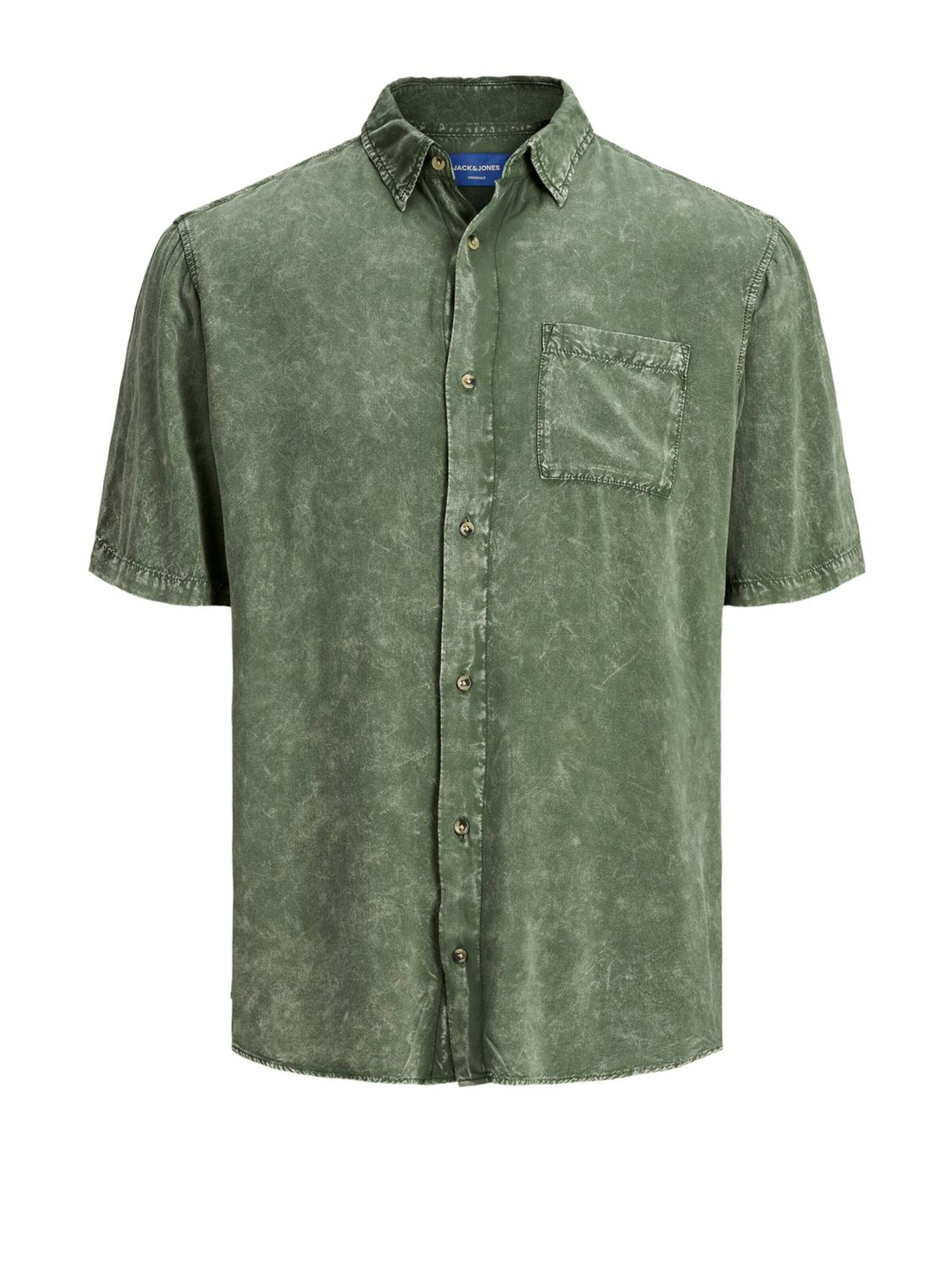 Comfort fit Camicia '12170891' di JACK & JONES in verde: frontale