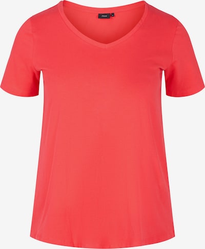 Zizzi T-shirt 'S/S' en rouge, Vue avec produit