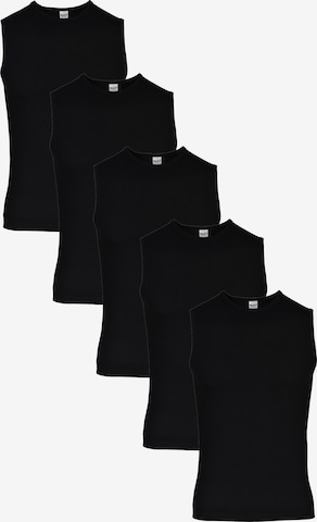 Maxte Unterhemd 'BASIC MAX Unterhemd 5er Pack' in Schwarz: Vorderseite