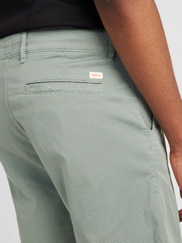 Slimfit Pantaloni eleganți de la BOSS Orange pe verde