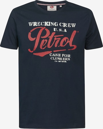 T-Shirt 'Classic' Petrol Industries en bleu : devant