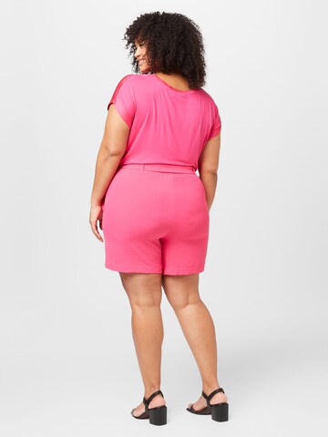 ONLY Curve Lużny krój Spodnie 'LAVENDER METTE' w kolorze różowy