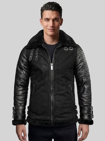 Crone Winter Jacket 'FROST SHEARLING' in Black