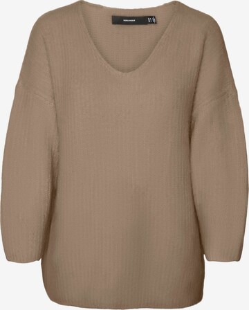 Vero Moda Curve Sweater 'JULIE' in Beige: front