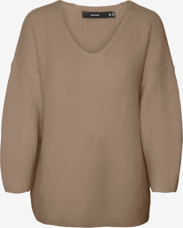 Vero Moda Curve Trui 'JULIE' in Beige: voorkant