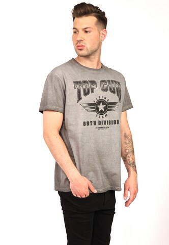 TOP GUN Shirt in Grey: front