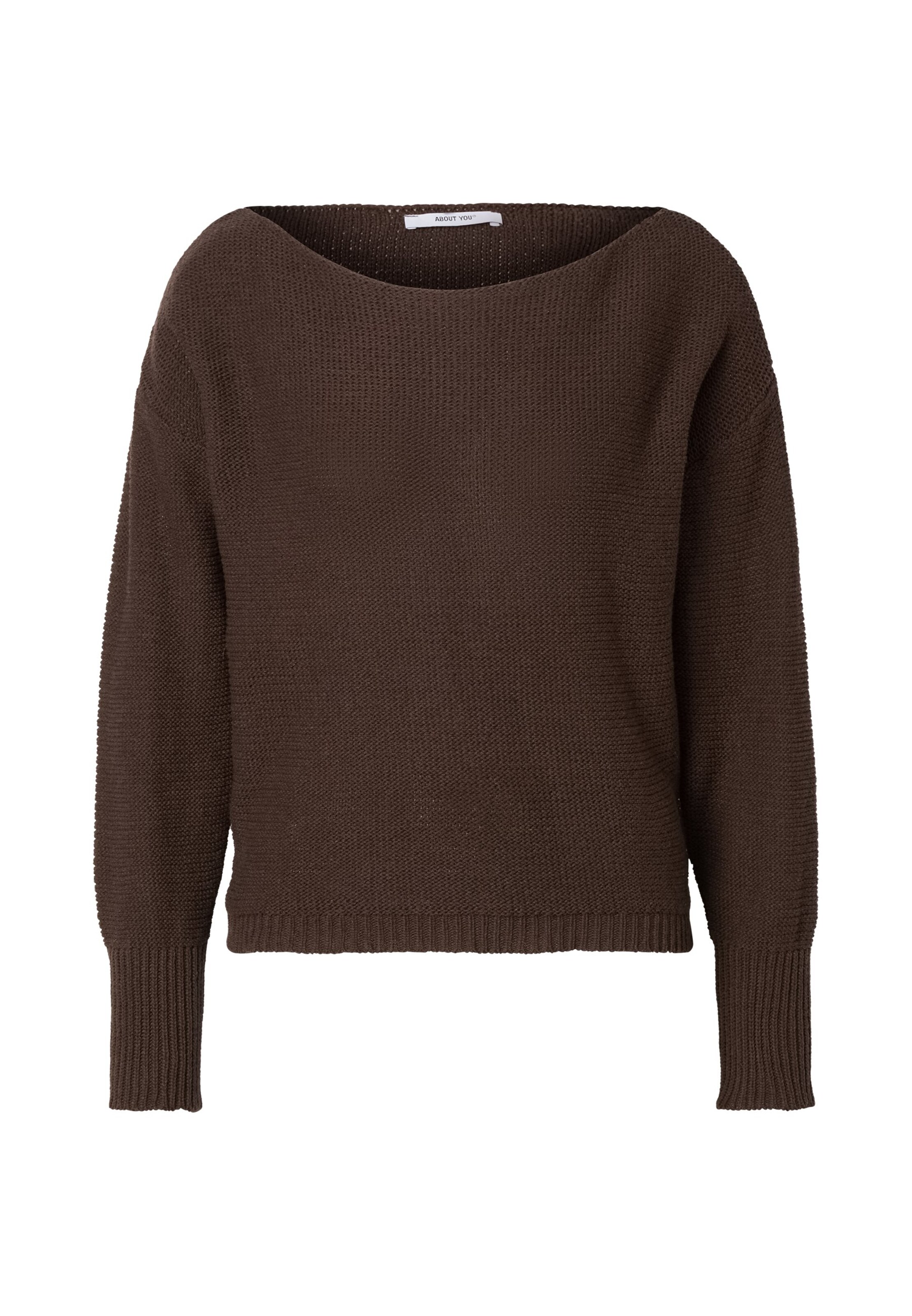ABOUT YOU Sweater 'Amanda' in Brown: front