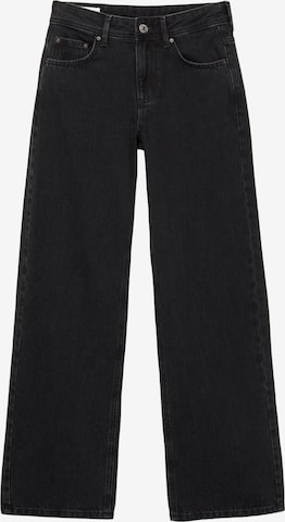 Pull&Bear Wide Leg Farkut värissä musta: etupuoli