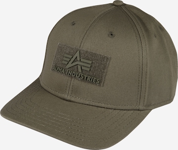 ALPHA INDUSTRIES Cap in Grün: predná strana