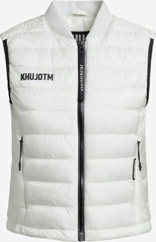 khujo Bodywarmer 'Stacy Shiny' in Wit: voorkant