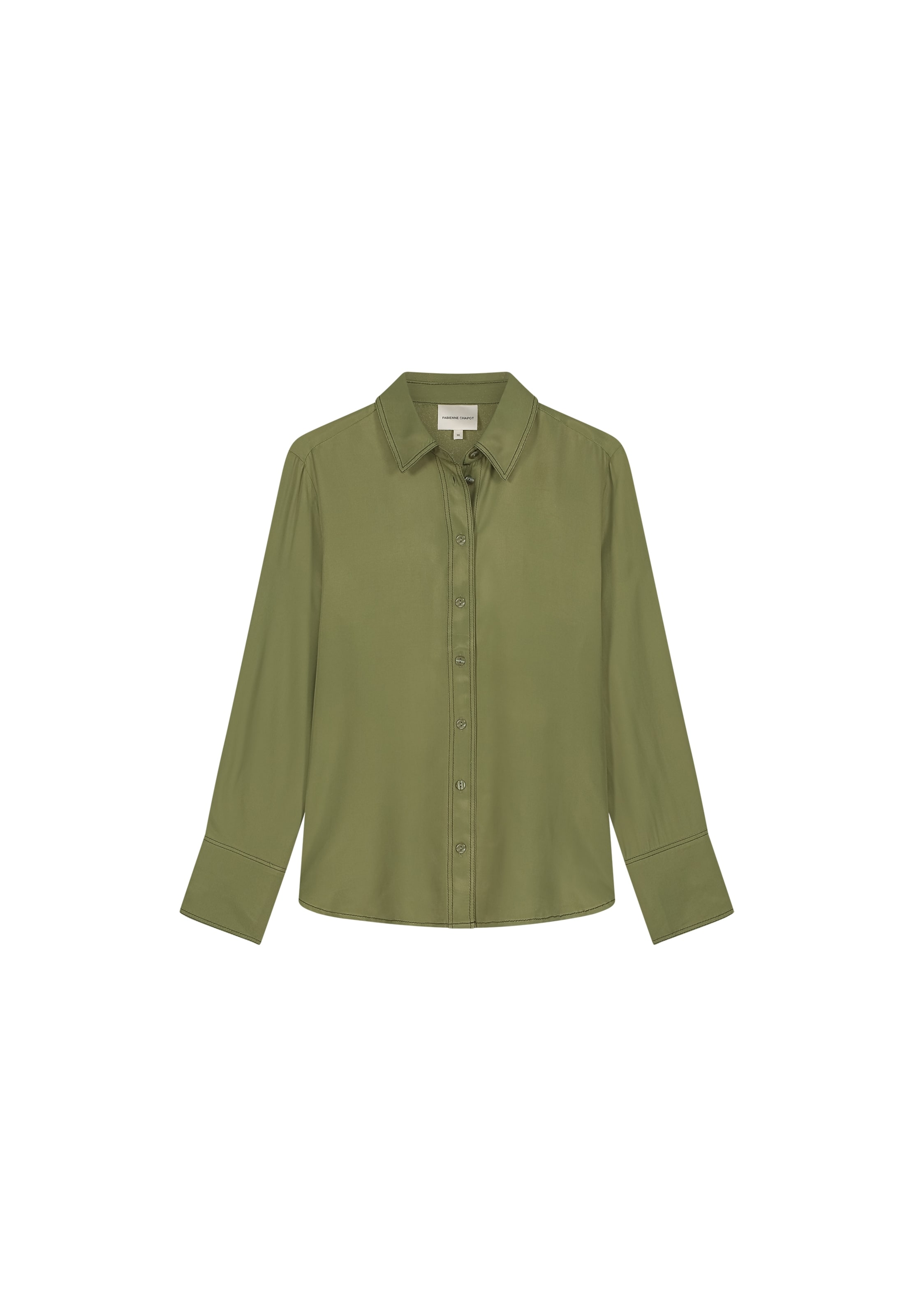 Fabienne Chapot Blouse in Groen: voorkant