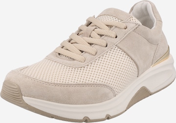 Baskets basses GABOR en beige : devant