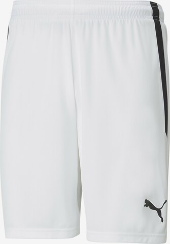 PUMA Workout Pants in White: front