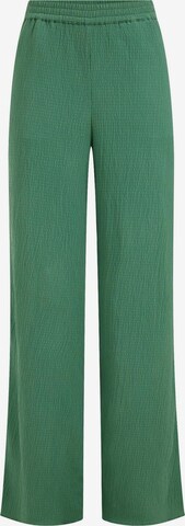 WE Fashion Loose fit Trousers in Green: front