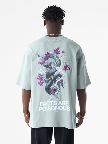 VAMOS CLO Shirt 'Michaelmas Daisy' in Grau