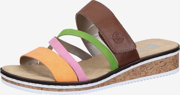Rieker Pantolette 'Basic' in Mischfarben: Vorderseite