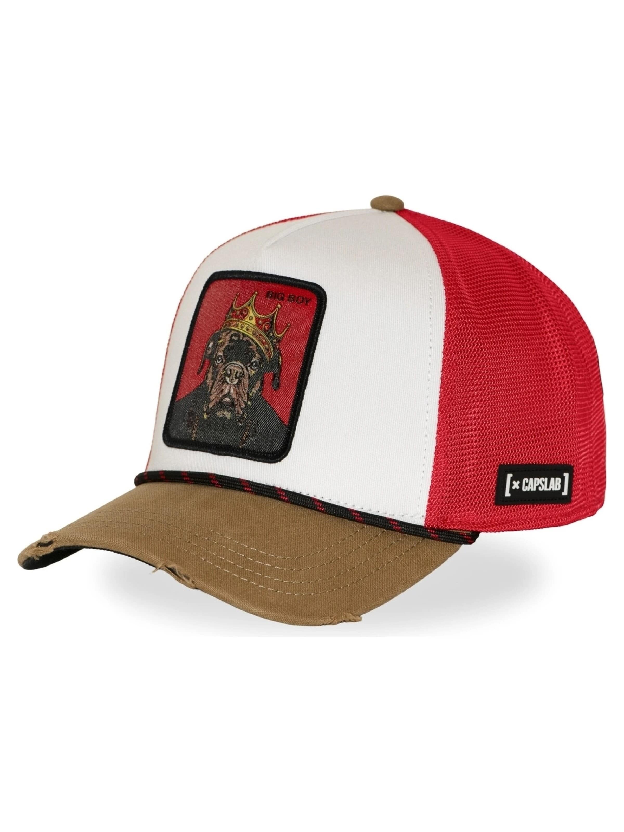 Capslab Czapka z daszkiem 'Gorra' w kolorze czerwony