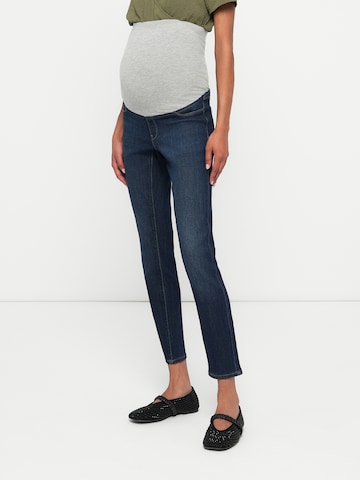 Only Maternity Skinny Jeans 'OLMRAIN' in Blue: front