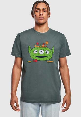 T-Shirt 'Toy Story - Alien Halloween Pumpkin Basket' ABSOLUTE CULT en vert : devant