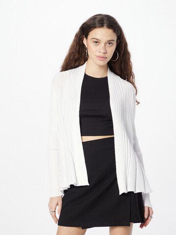 Freequent Knit Cardigan 'CLAUDISSE' in White: front