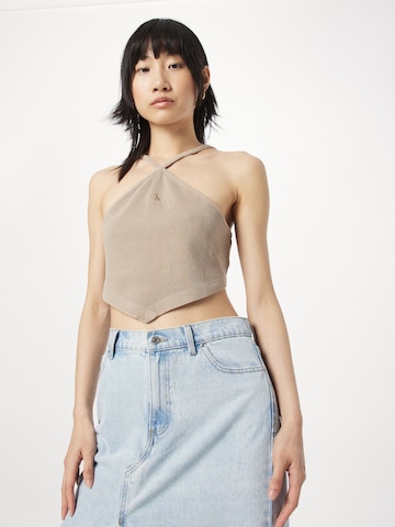 Calvin Klein Jeans Top - szürke: elől