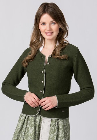 STOCKERPOINT Knit Cardigan 'Marissa' in Green: front