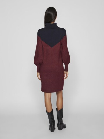 VILA Knitted dress in Red