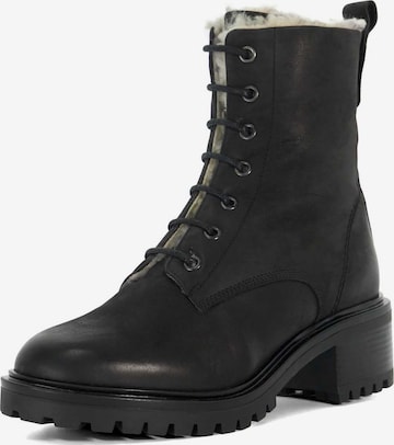 Dune LONDON Schnürstiefelette 'Paniz' in Schwarz: Vorderseite