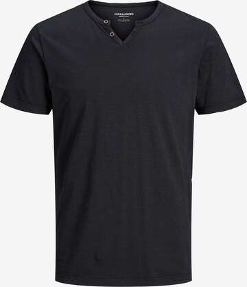 Coupe regular T-Shirt 'Split' JACK & JONES en noir : devant