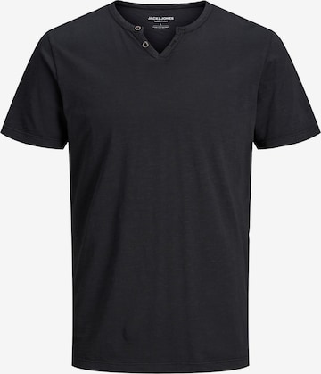 JACK & JONES قميص 'Split' بلون أسود: الأمام