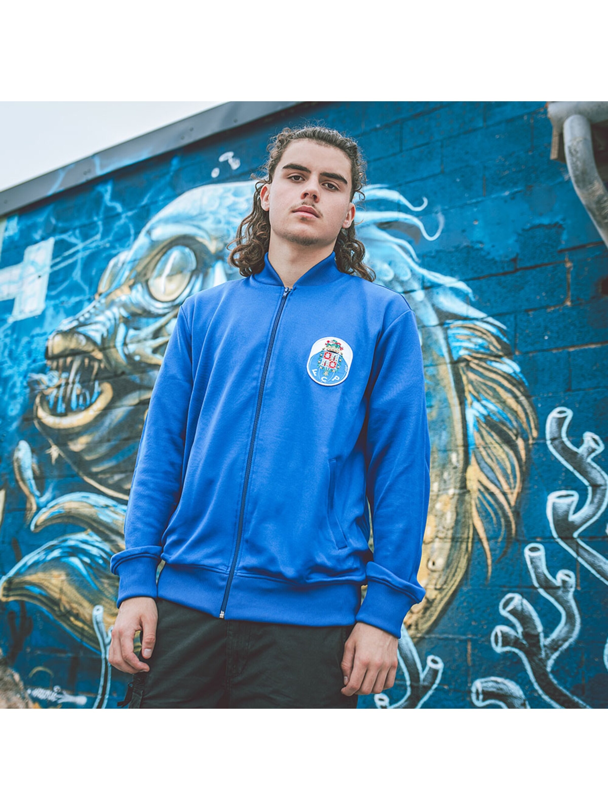 COPA FOOTBALL Sports jacket 'FC Porto 1983 - 84 Retro Voetbaljack' in Blue