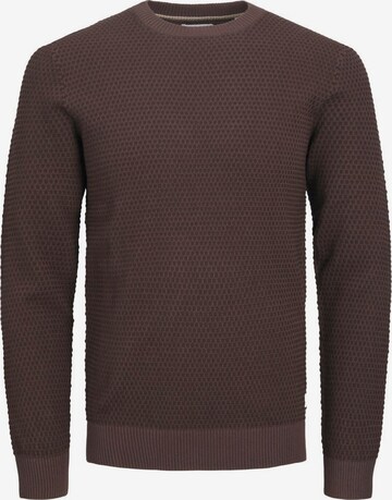 JACK & JONES Sweater 'Atlas' in Brown: front