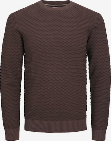 JACK & JONES Sweater 'Atlas' in Brown: front