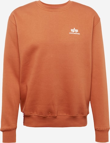 ALPHA INDUSTRIES Sweatshirt in Brown: front