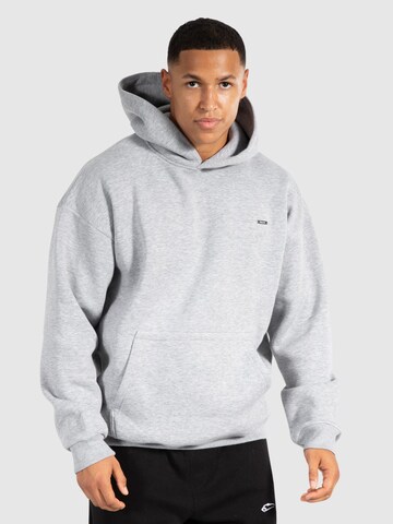 Sweat-shirt Smilodox en gris : devant