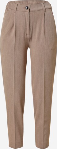 Regular Pantalon à plis Sisley en beige : devant