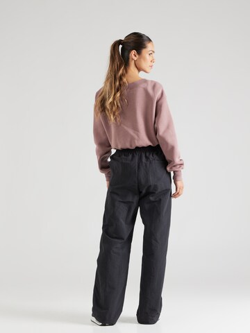 Nike Sportswear Wide leg Pantalon in Zwart