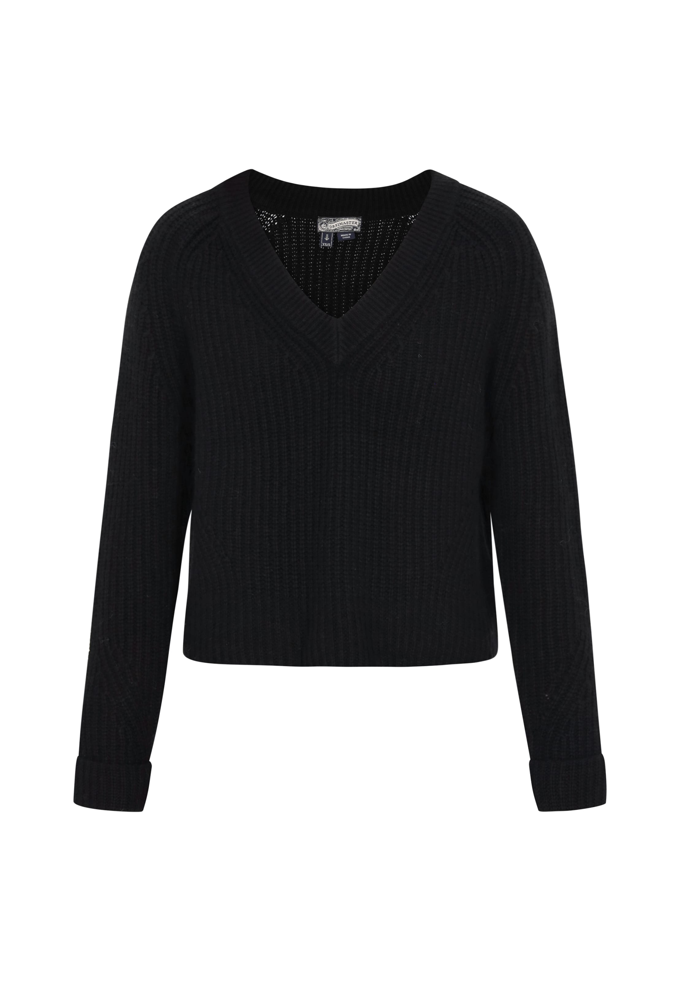 melns DreiMaster Vintage Džemperis: no priekšpuses