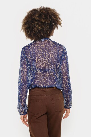 SAINT TROPEZ Blouse 'Valerie' in Blauw