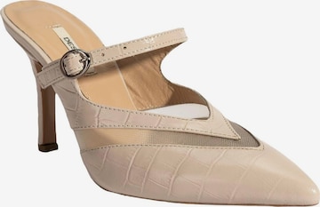 Desa - Zapatos con plataforma 'Hausschuhe mit Absatz' en blanco: frente