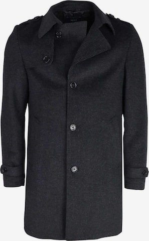 Digel Between-Seasons Coat in Black: front