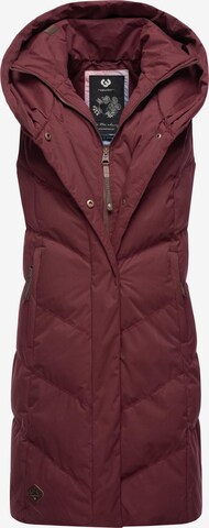 Ragwear Bodywarmer 'Natalka' in Rood: voorkant