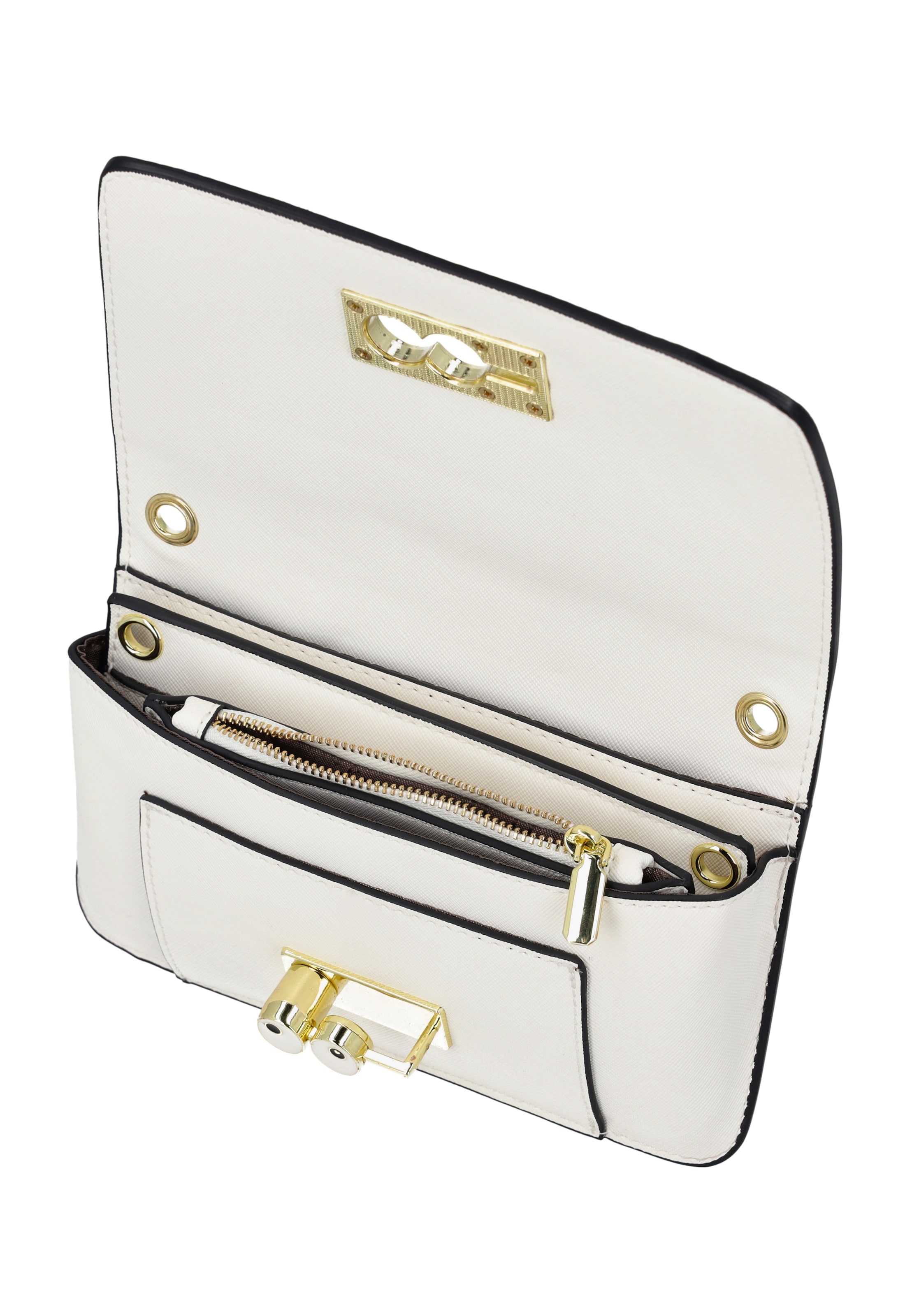 MYMO Clutch 'Pop Eyetheme' in White