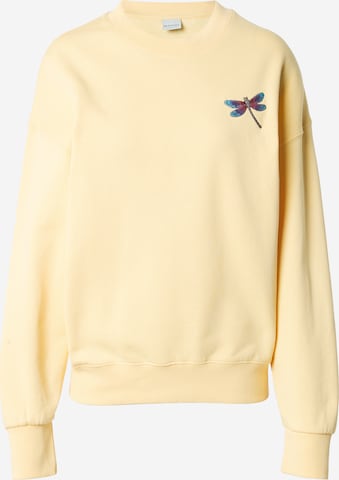 Sweat-shirt 'Libelle' Iriedaily en jaune : devant