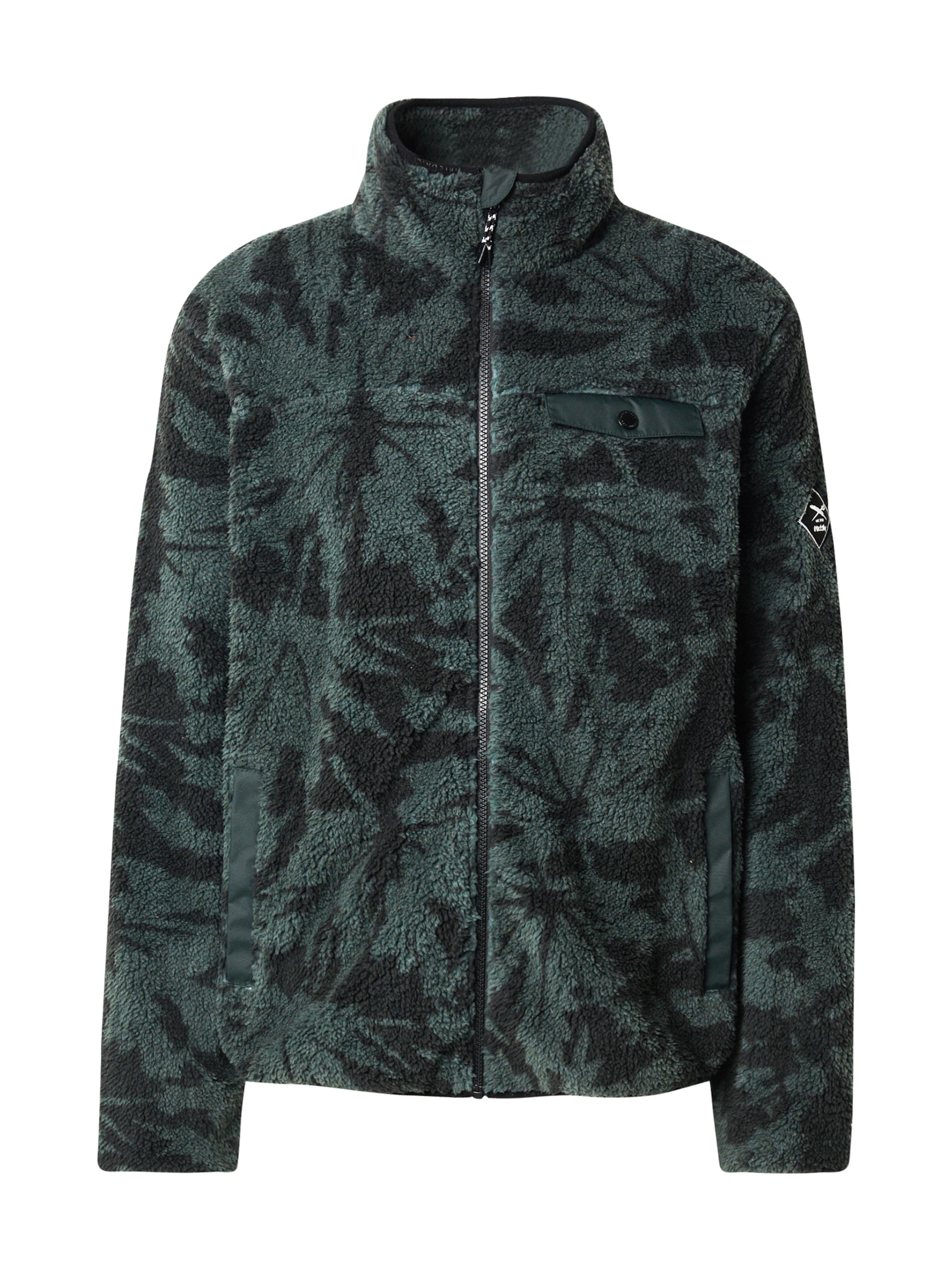 Iriedaily - Ajuste regular Chaqueta polar 'Insaneia' en verde: frente
