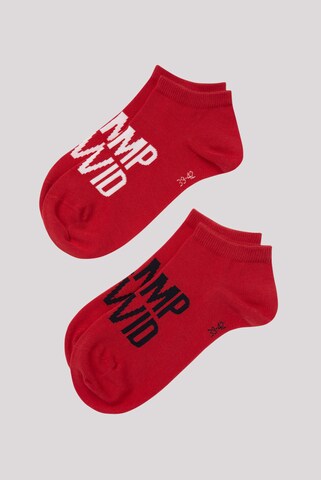 CAMP DAVID Socks in Red: front