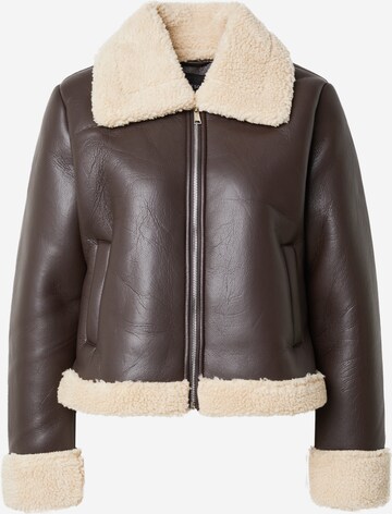 BRAVE SOUL Between-Season Jacket in Brown: front